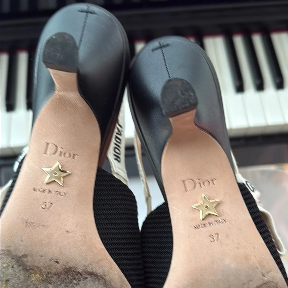 Dior Black Slingback Heels - Picture 5 of 8